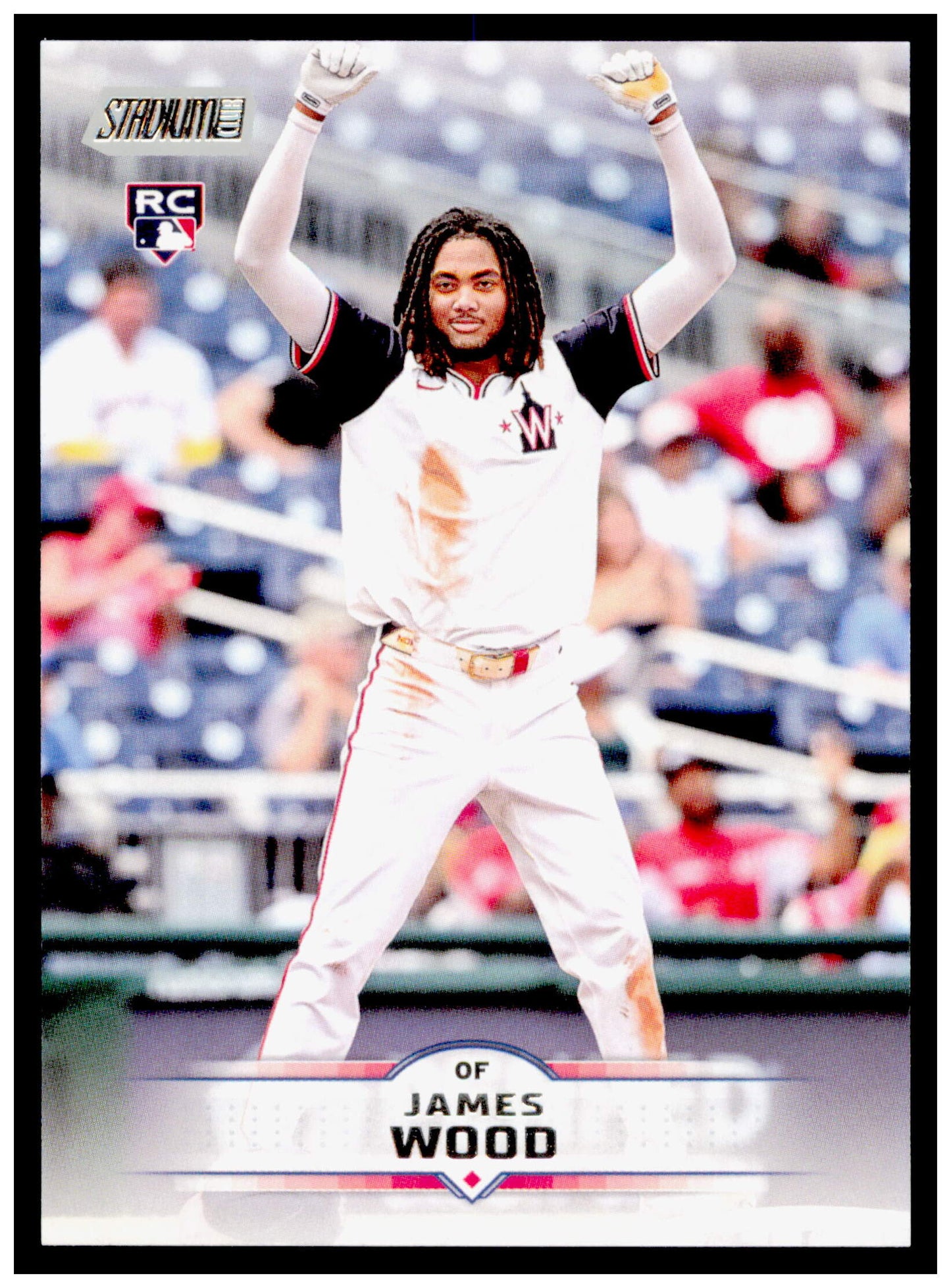 2025 Stadium Club James Wood Card RC Washington Nationals #175