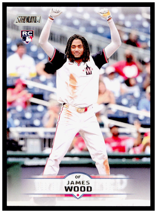 2025 Stadium Club James Wood Card RC Washington Nationals #175