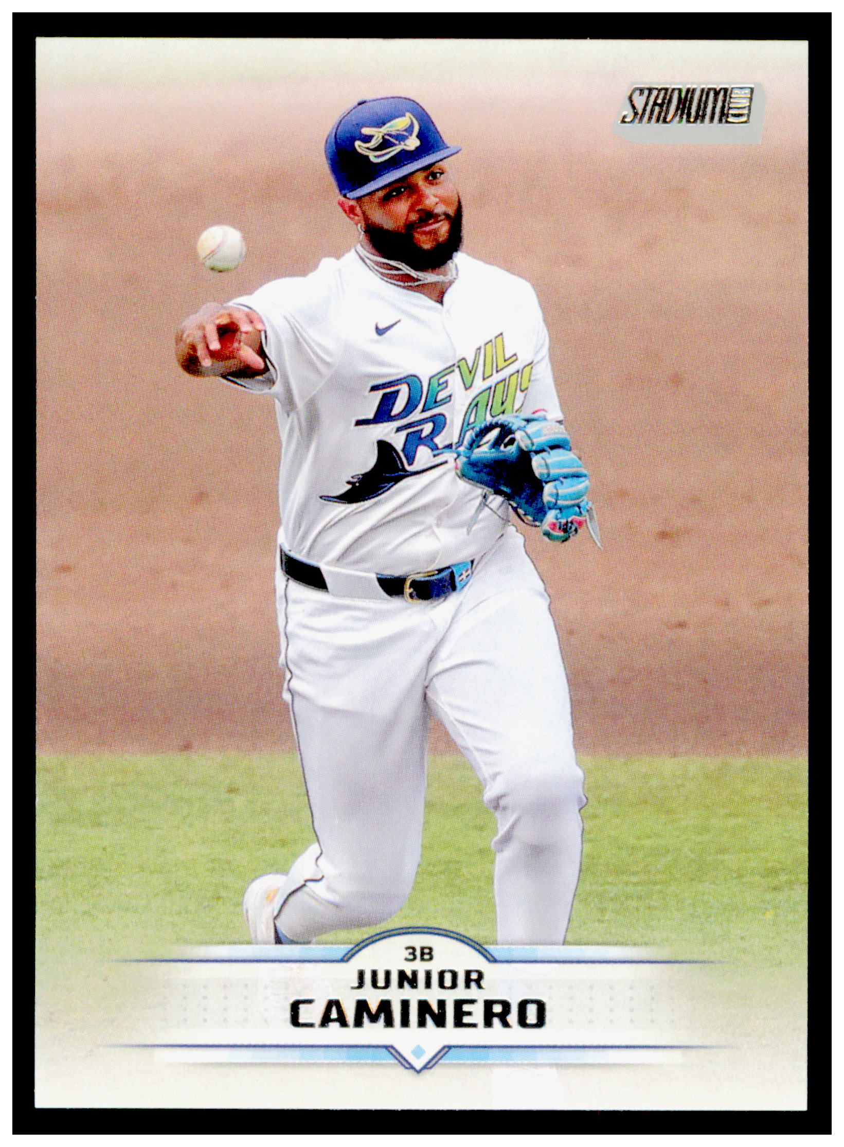 2025 Stadium Club Junior Caminero Card Tampa Bay Rays #146