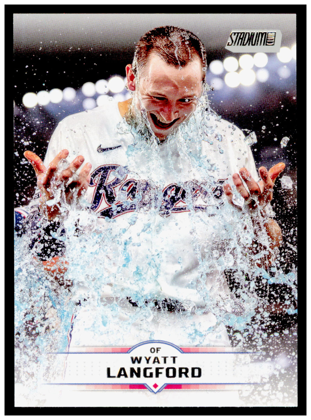 2025 Stadium Club Wyatt Langford Card Texas Rangers #189