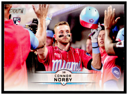 2025 Stadium Club Connor Norby Card RC Miami Marlins #149