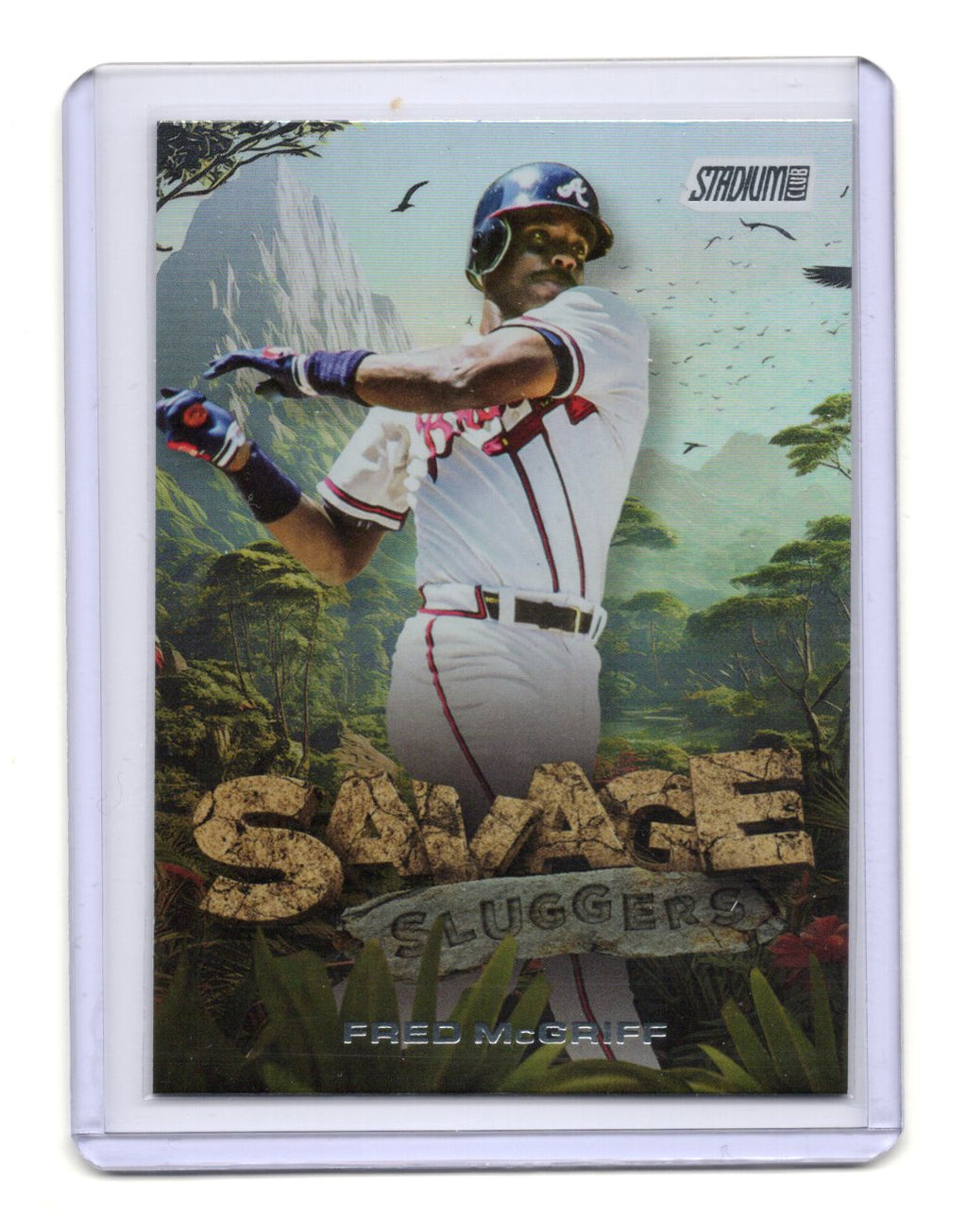 2025 Stadium Club Fred McGriff Card Savage Sluggers Atlanta Braves #SS-4