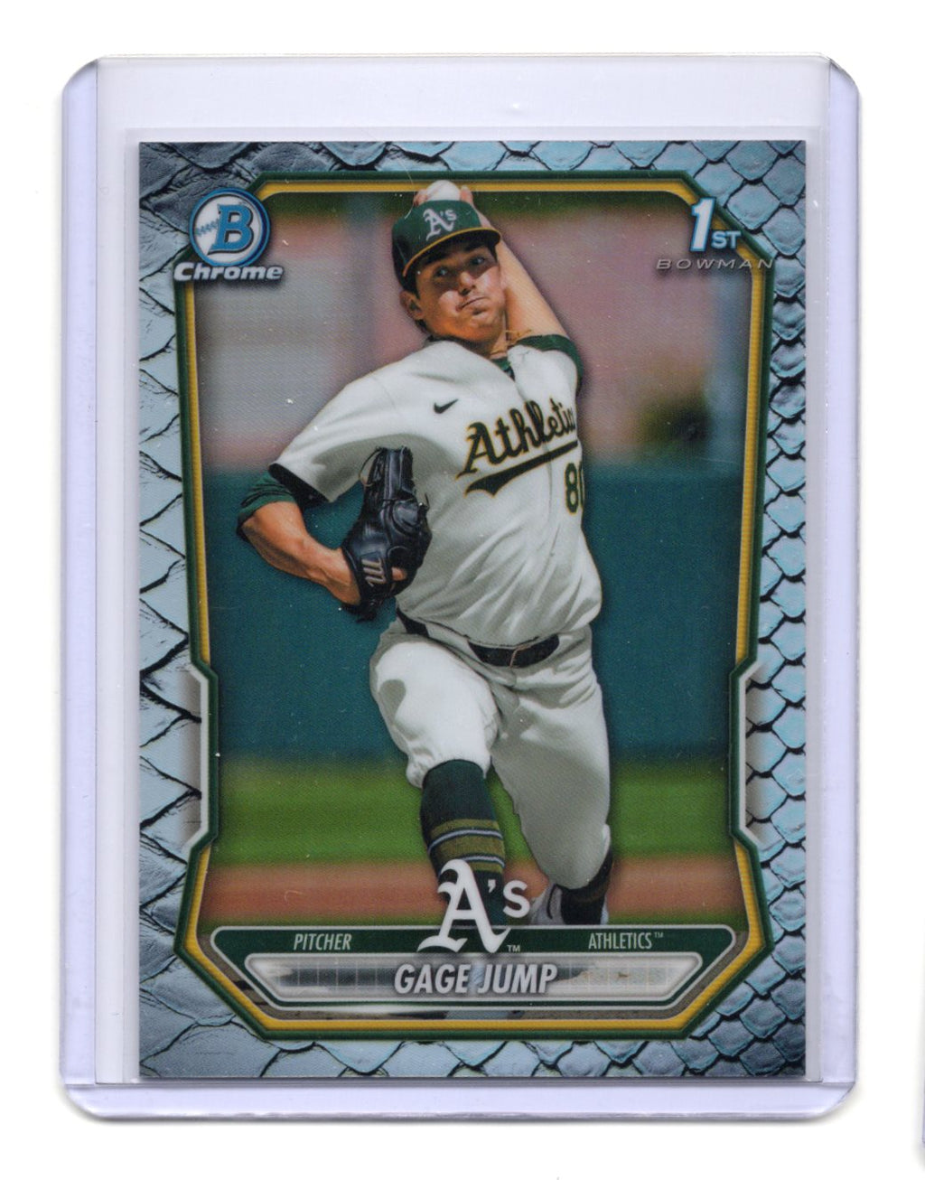 2026 Bowman Gage Jump Card Chrome Prospects Reptilian Refractor