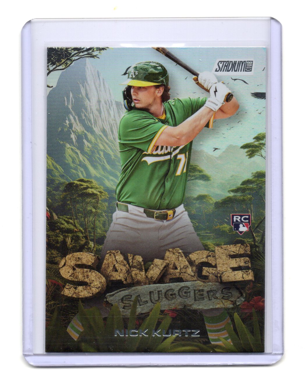 2025 Stadium Club Nick Kurtz Card Savage Sluggers Athletics #SS-21