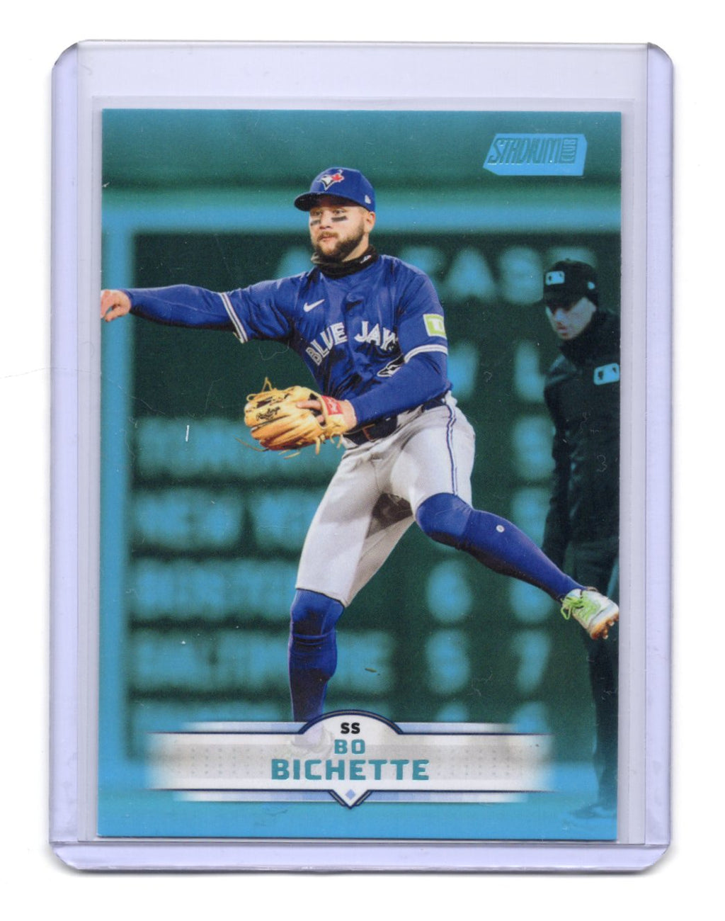 2025 Stadium Club Bo Bichette Card Light Blue Foil Toronto Blue Jays #124
