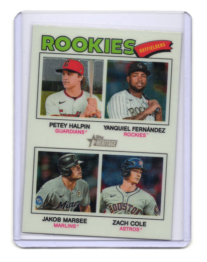 2026 Topps Heritage Rookie Outfielders  English / Thomas /  Valera /  Robertson