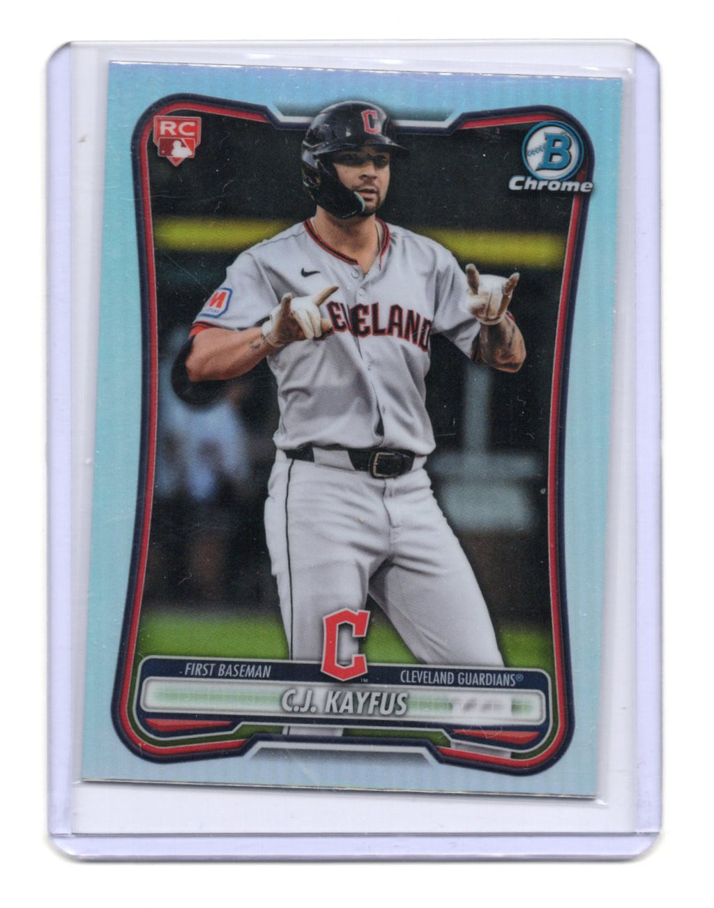 2026 Bowman Chrome C.J. Kayfus (card is chrome) RC #98 Guardians