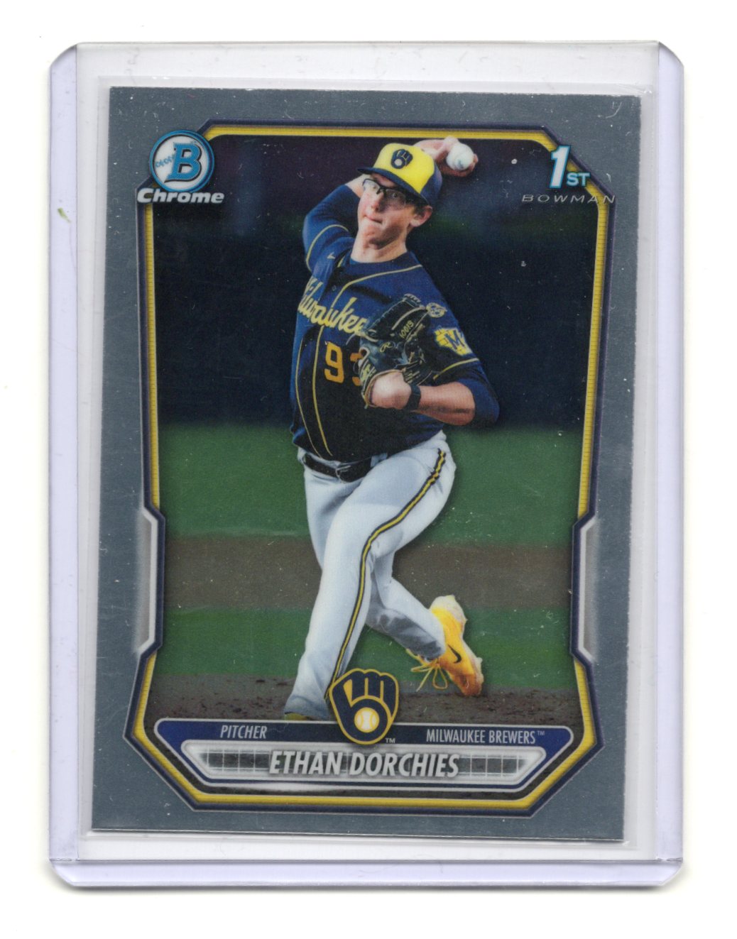 2026 Bowman Chrome Ethan Dorchies 1st Bowman Prospect #BCP-52 Brewers