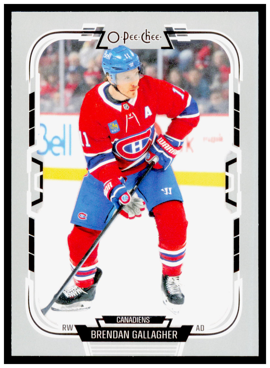 2025-26 O-Pee-Chee Brendan Gallagher Card Montreal Canadiens #188
