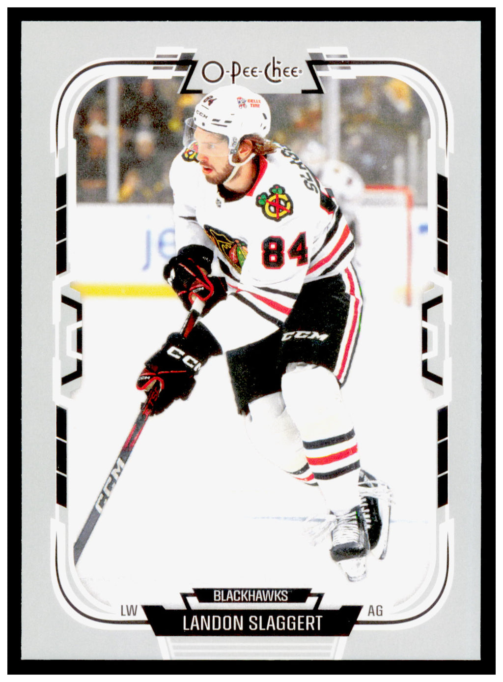 2025-26 O-Pee-Chee Landon Slaggert Card Chicago Blackhawks #131