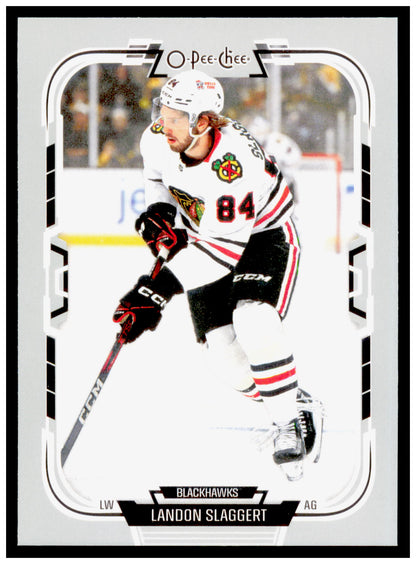 2025-26 O-Pee-Chee Landon Slaggert Card Chicago Blackhawks #131
