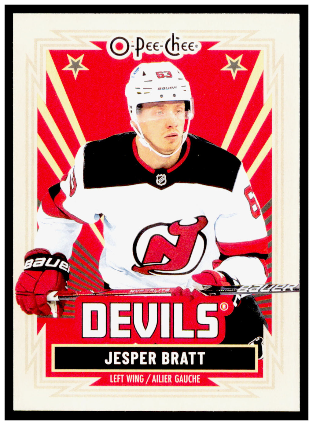 2025-26 O-Pee-Chee Jacob Markstrom Card Retro New Jersey Devils #498