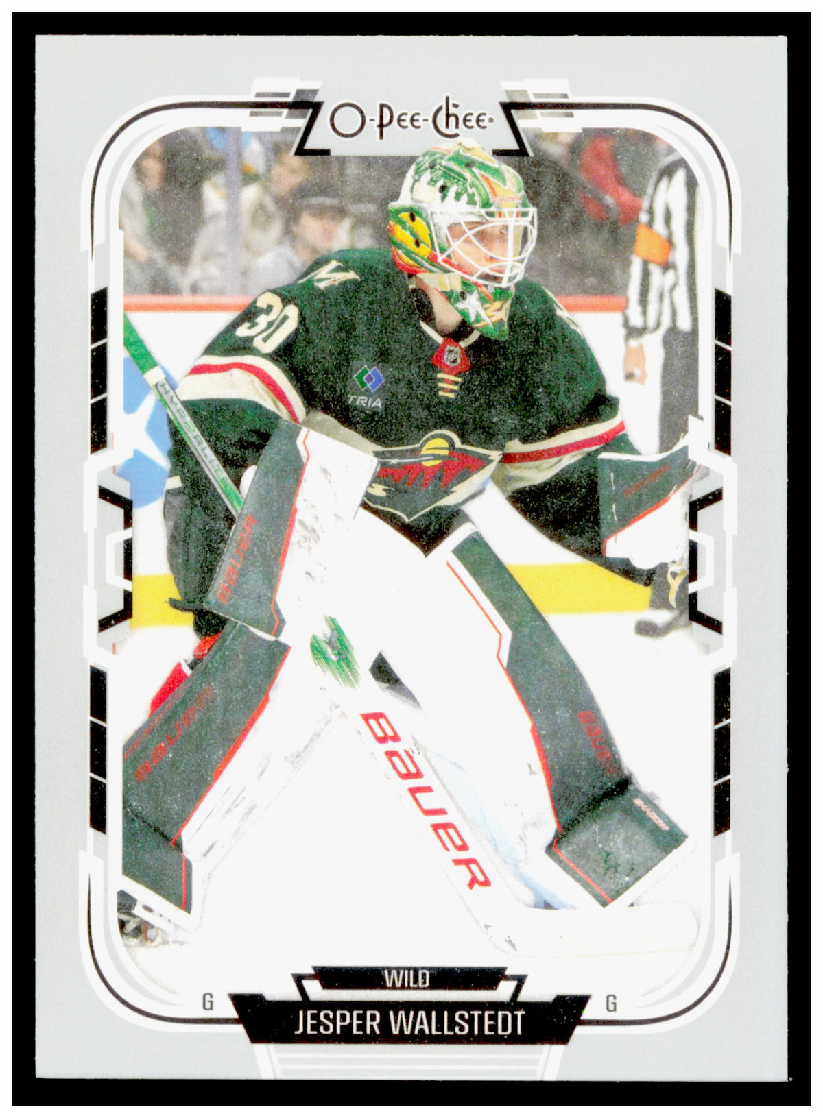 2025-26 O-Pee-Chee Jesper Wallstedt Card Minnesota Wild #328