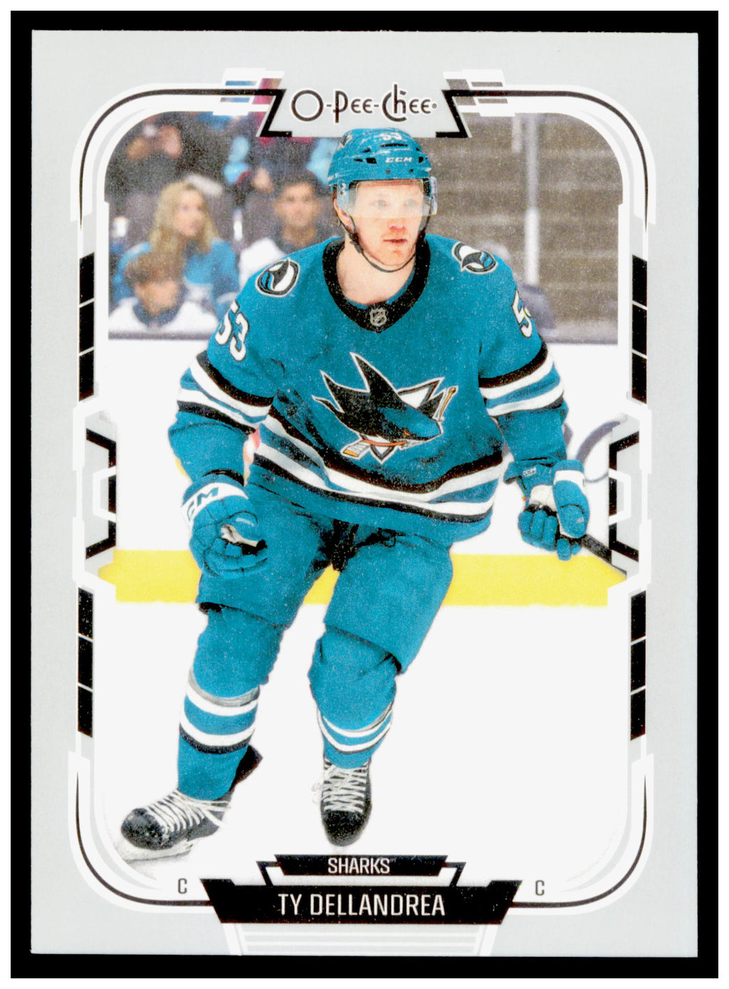 2025-26 O-Pee-Chee Ty Dellandrea Card San Jose Sharks #349