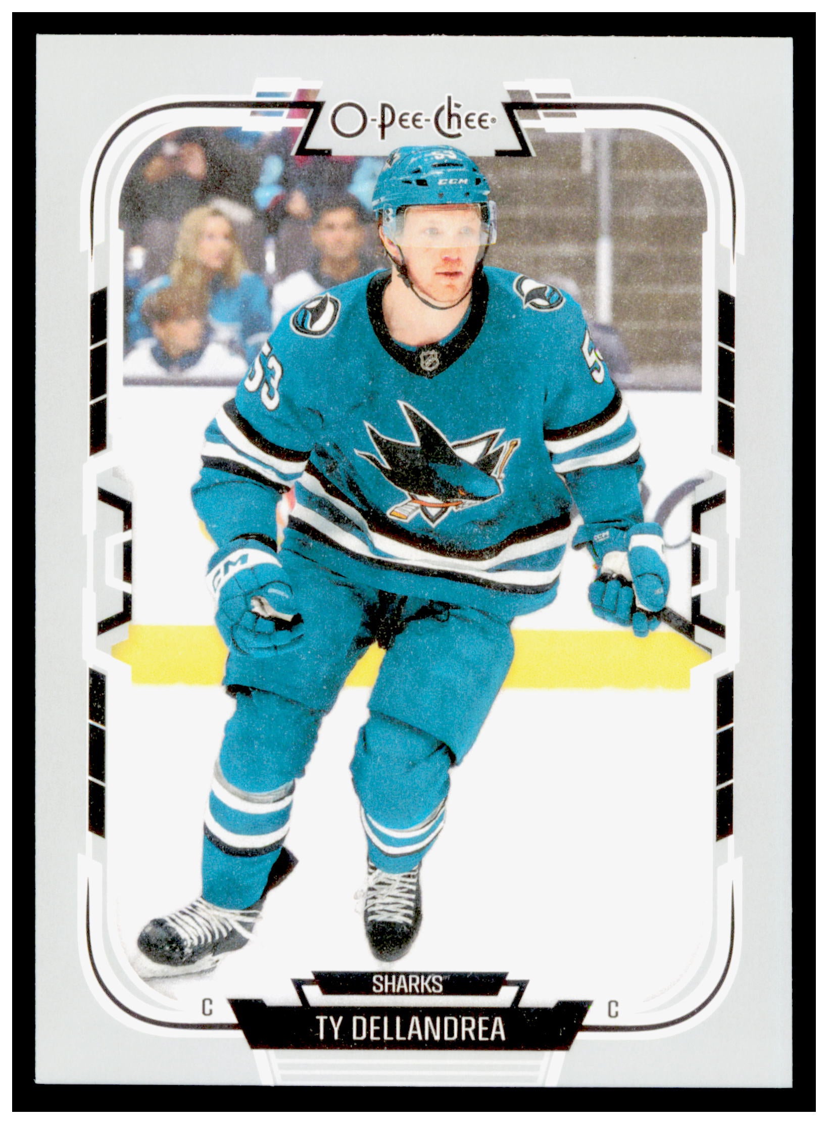 2025-26 O-Pee-Chee Ty Dellandrea Card San Jose Sharks #349