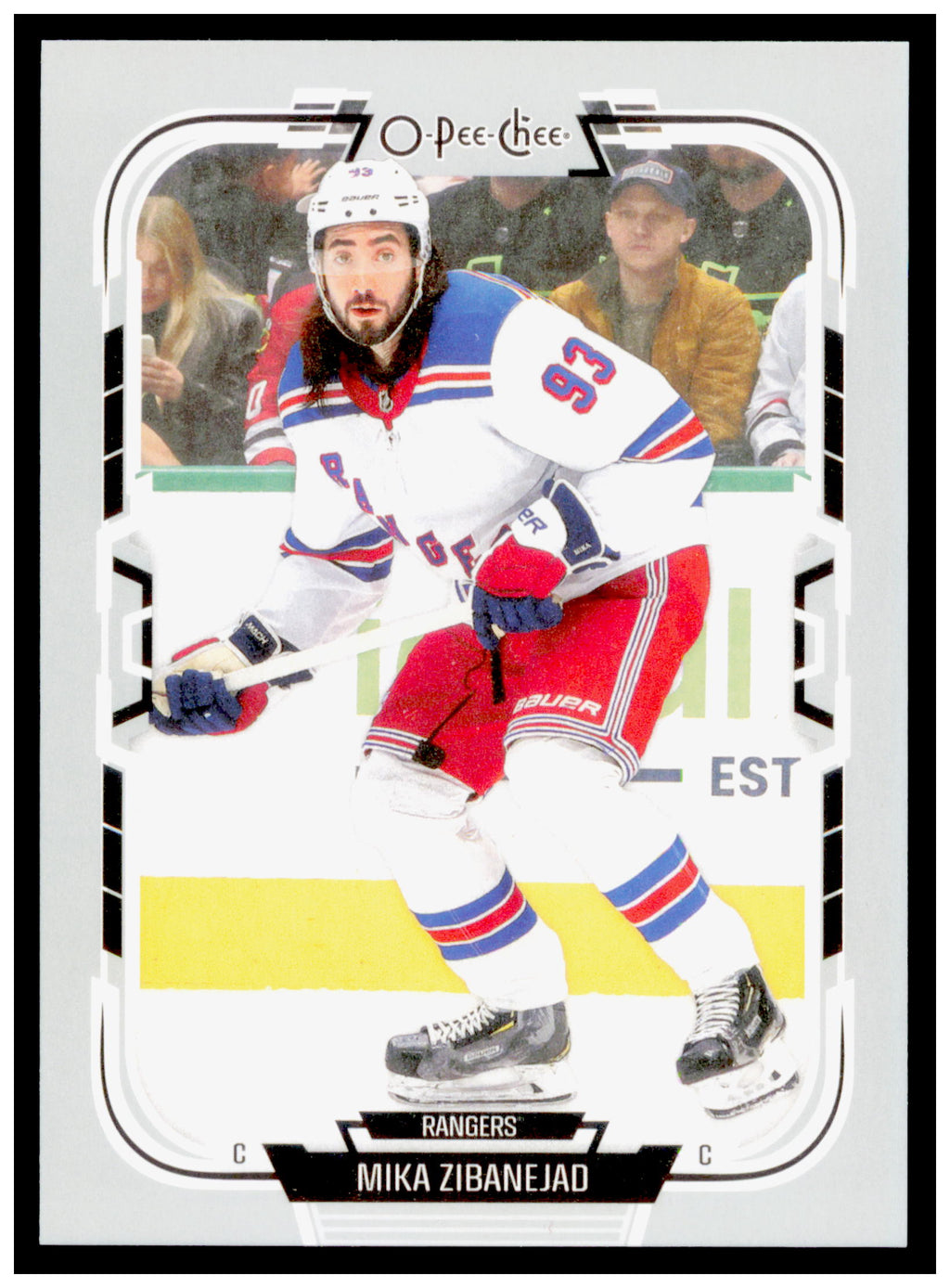 2025-26 O-Pee-Chee Mika Zibanejad Card New York Rangers #228