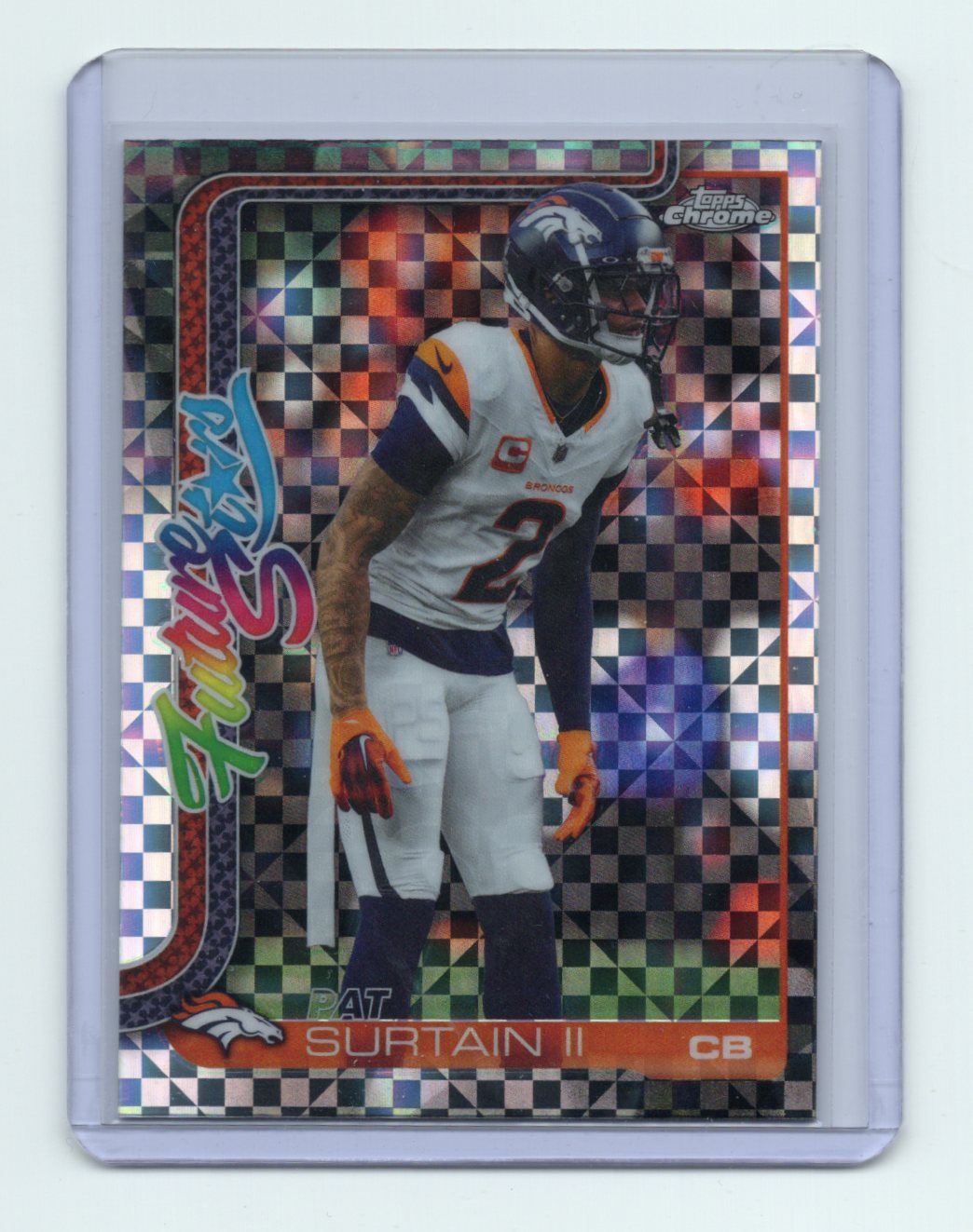 2025 Topps Chrome Pat Surtain II Future Stars X-Refractor #FS-22 Broncos DPOY