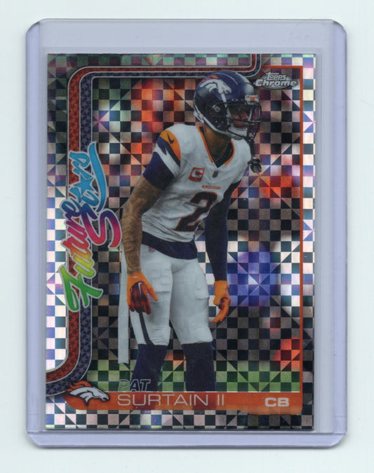 2025 Topps Chrome Pat Surtain II Future Stars X-Refractor #FS-22 Broncos DPOY