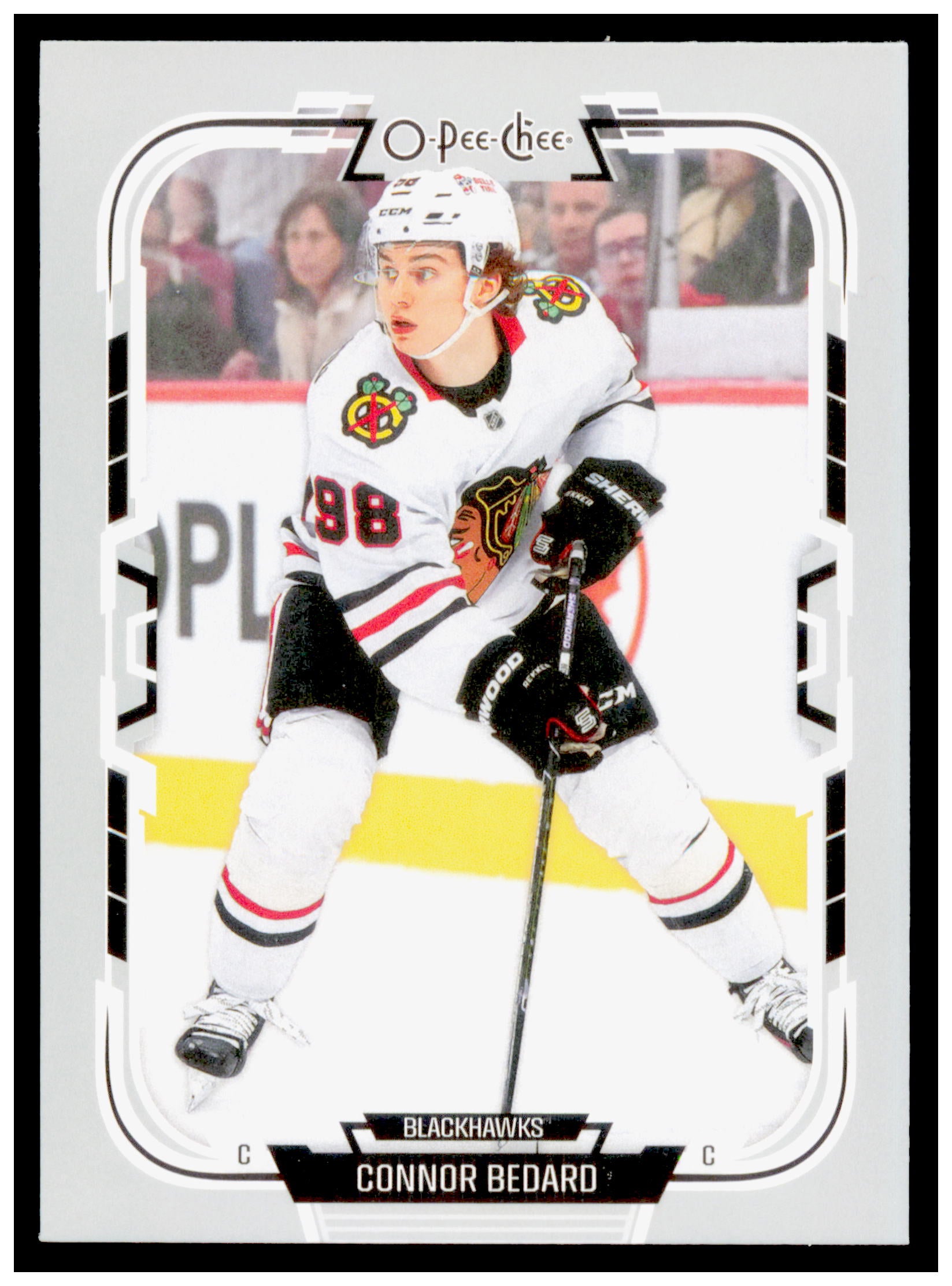 2025-26 O-Pee-Chee Connor Bedard Card Chicago Blackhawks #456
