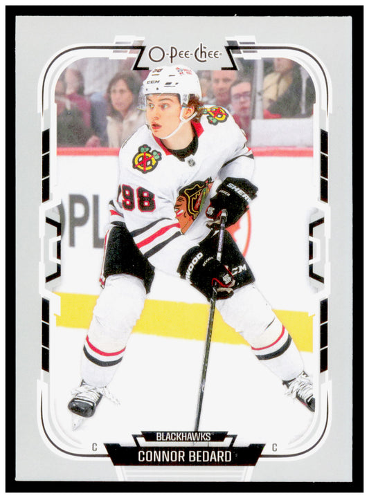 2025-26 O-Pee-Chee Connor Bedard Card Chicago Blackhawks #456
