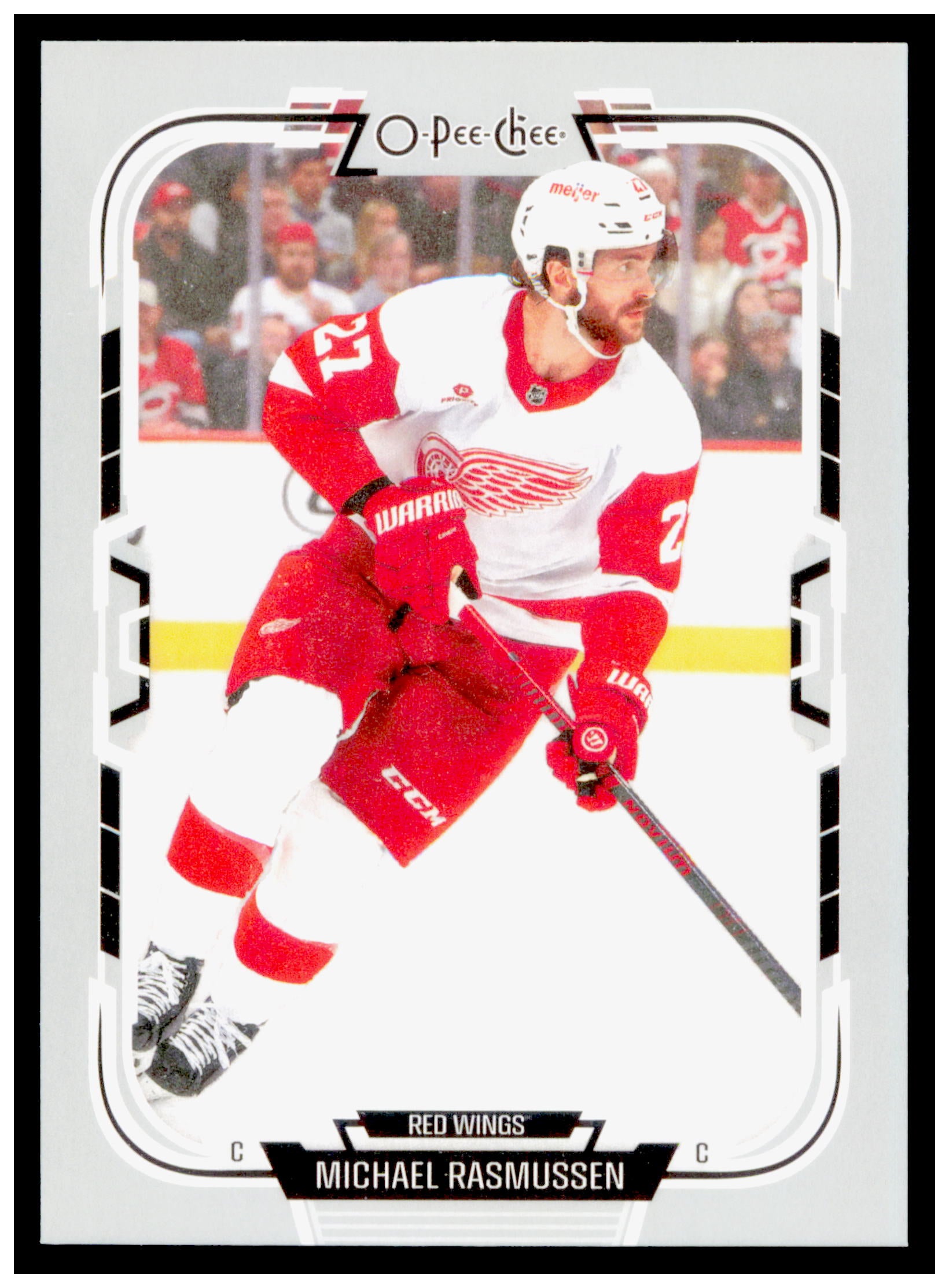2025-26 O-Pee-Chee Michael Rasmussen Card Detroit Red Wings #277