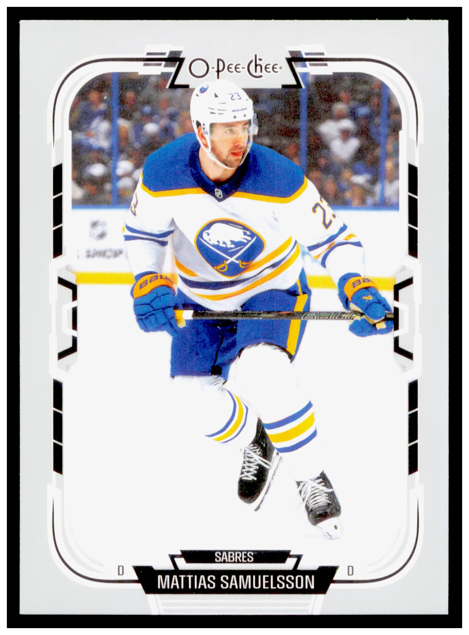 2025-26 O-Pee-Chee Mattias Samuelsson Card Buffalo Sabres #76