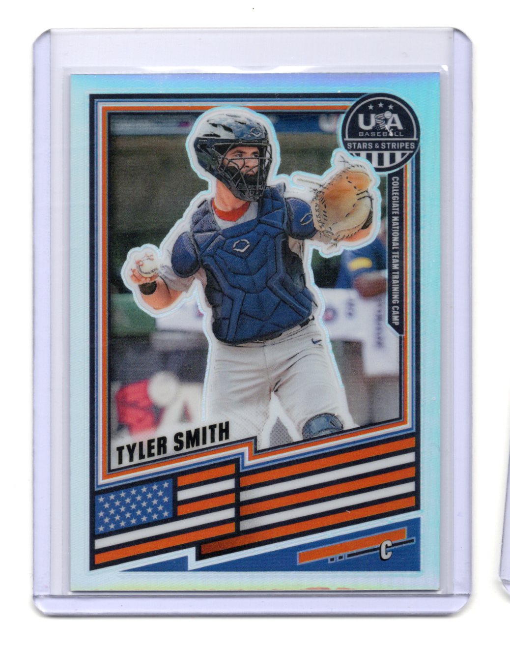 2026 Panini Stars & Stripes Prizm USA Baseball Tyler Smith Card #123