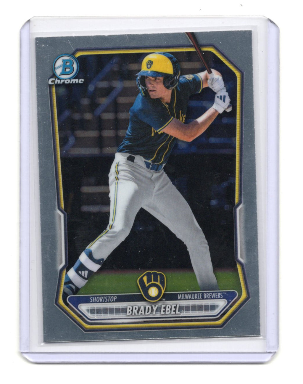 2026 Bowman Brady Ebel Card Chrome Prospects Milwaukee Brewers #BCP-142