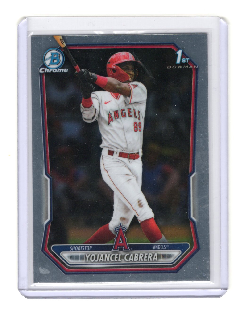 2026 Bowman Yojancel Cabrera Card Chrome Prospects Los Angeles Angels #BCP-3