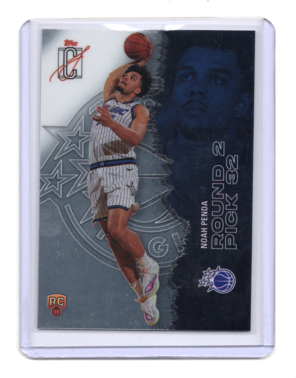 2025-26 Topps Signature Class Noah Penda Card Chrome RC Orlando Magic #125