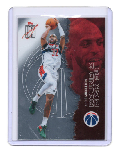 2025-26 Topps Signature Class Khris Middleton Card  Chrome  Wizards #12