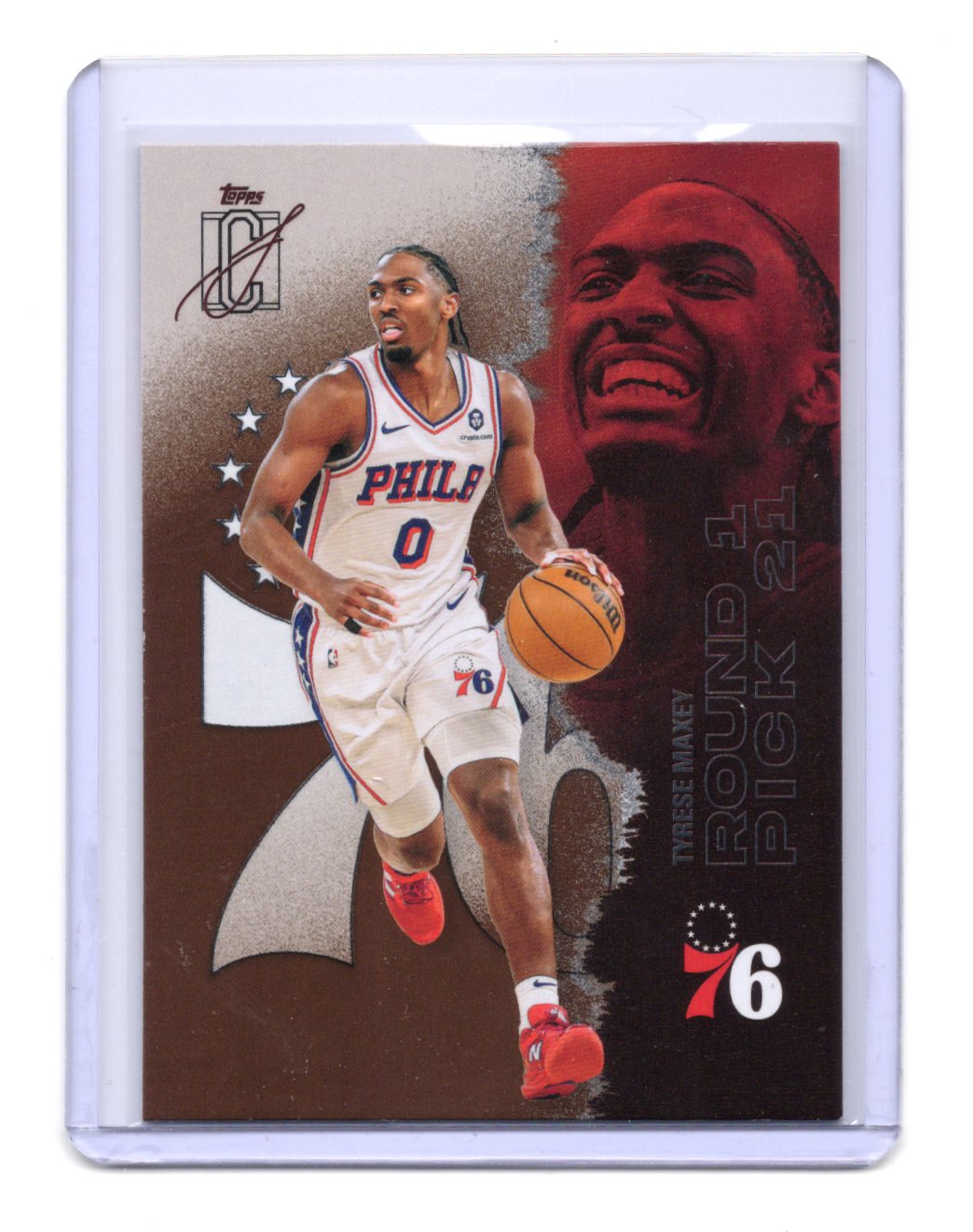 2025-26 Topps Signature Class Tyrese Maxey Card Bronze 76ers #18