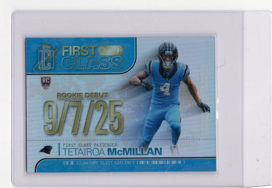 2025 Topps Signature Class Tetairoa McMillan Card First Class  Panthers #FC-7