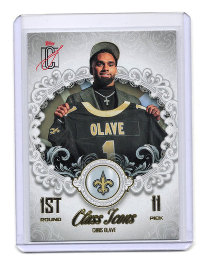 2025 Topps Signature Class Chris Olave Card Class Icons  Saints #CI-24