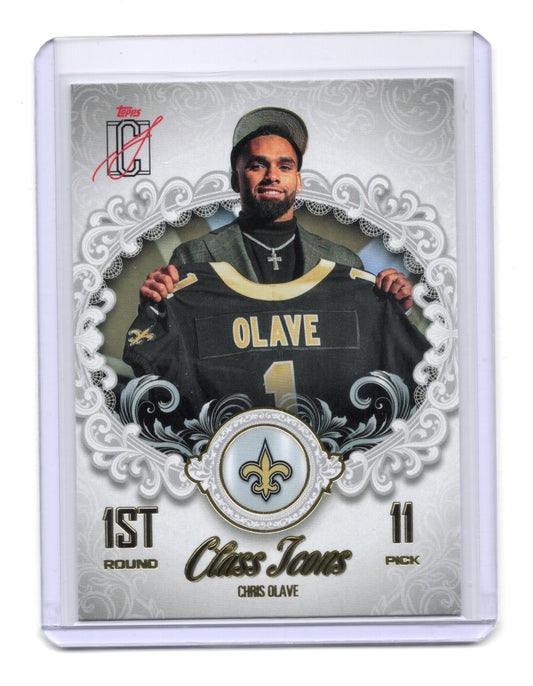 2025 Topps Signature Class Chris Olave Card Class Icons  Saints #CI-24