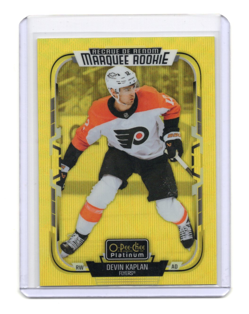 2025-26 O-Pee-Chee Platinum Devin Kaplan Marquee Rookie Neon Yellow Surge #246