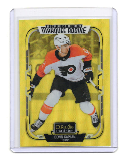 2025-26 O-Pee-Chee Platinum Devin Kaplan Marquee Rookie Neon Yellow Surge #246