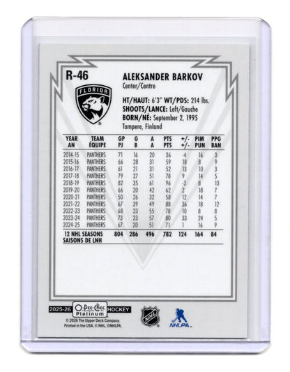 2025-26 O-Pee-Chee Platinum Aleksander Barkov Retro Rainbow #R-46 Panthers
