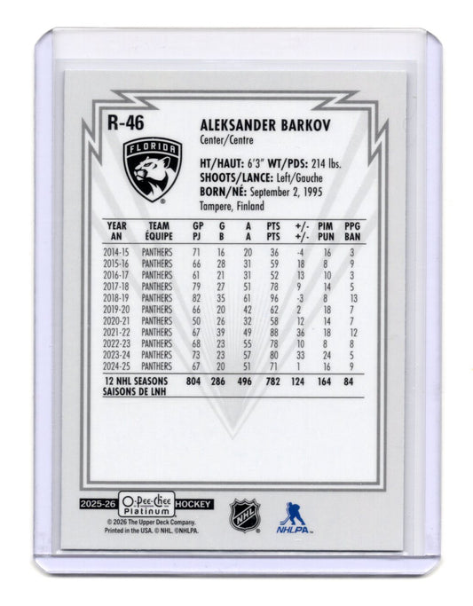 2025-26 O-Pee-Chee Platinum Aleksander Barkov Retro Rainbow #R-46 Panthers