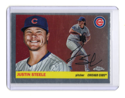 Chrome Platinum Anniversary Justin Steele Card Veteran Set Chicago Cubs #151