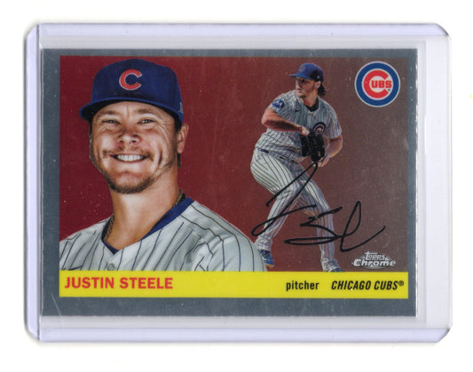 Chrome Platinum Anniversary Justin Steele Card Veteran Set Chicago Cubs #151