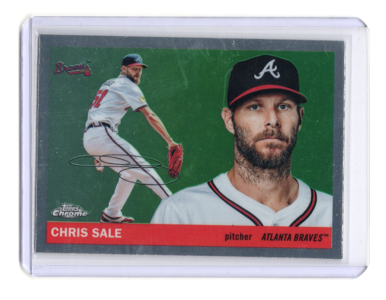 2025 Topps Chrome Platinum Anniversary Chris Sale #49 Atlanta Braves