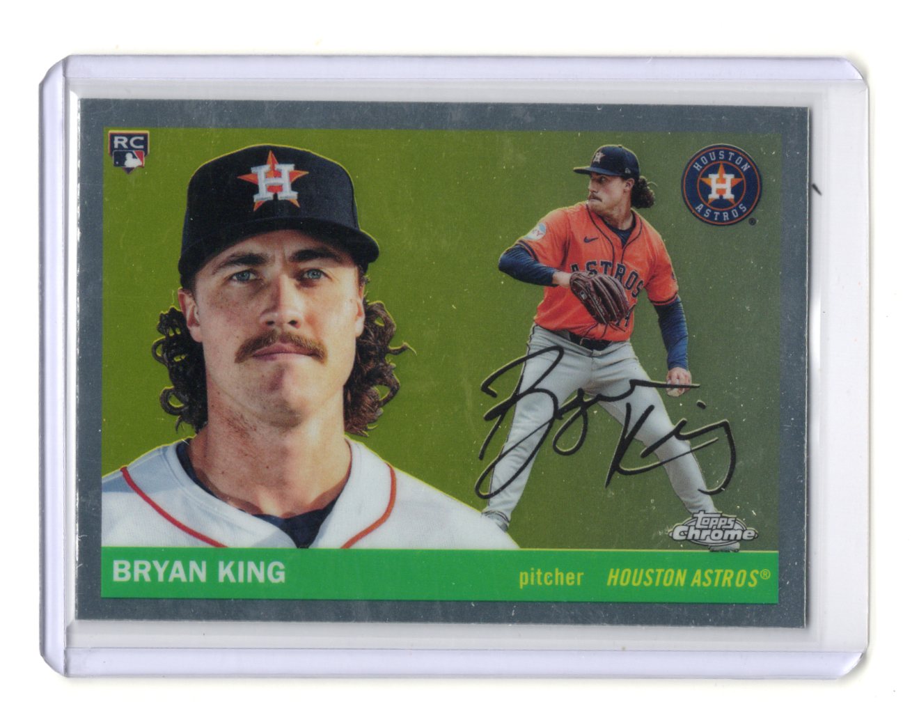 2025 Topps Chrome Platinum Anniversary Bryan King Rookie RC #380 Astros