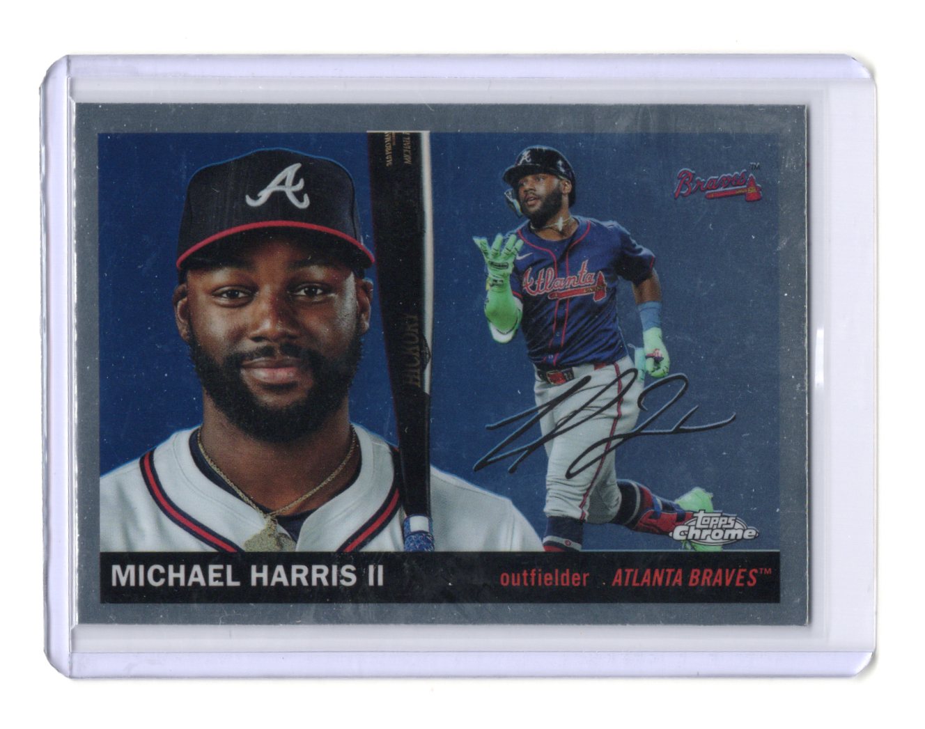 2025 Topps Chrome Platinum Michael Harris II Card Atlanta Braves #9