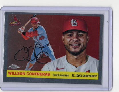 2025 Topps Chrome Platinum Willson Contreras Card St. Louis Cardinals #108