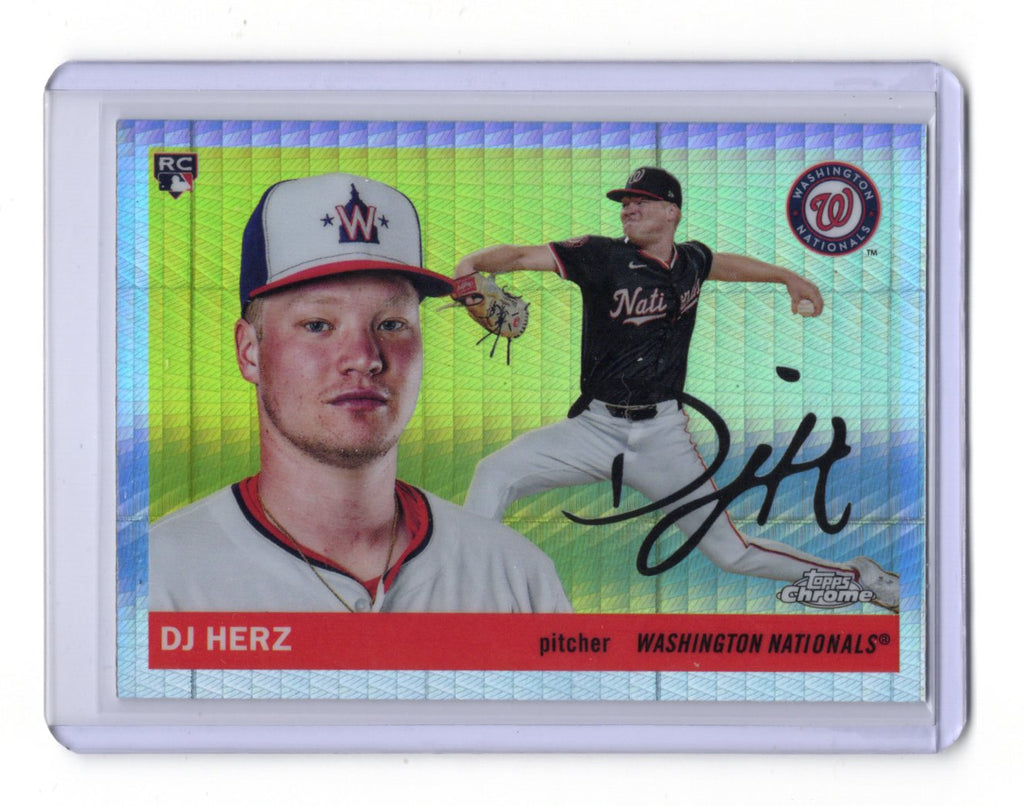 2025 Topps Chrome Platinum DJ Herz Card RC Washington Nationals #355 Refractor