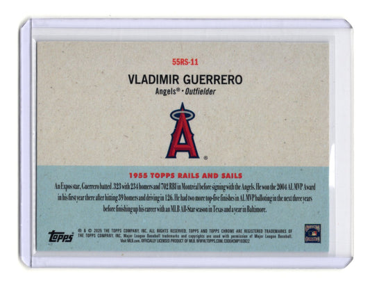 2025 Topps Chrome Platinum Vladimir Guerrero Card 1955 Topps Rails & Sails