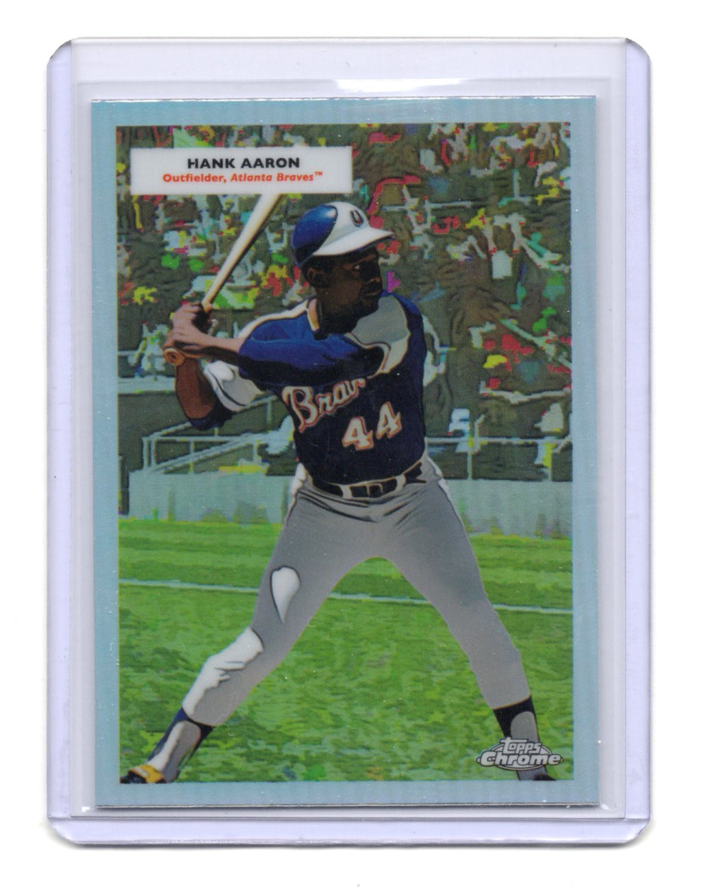 2025 Topps Chrome Platinum 1955 Double Header Hank Aaron Ronald Acuna 55DH-11