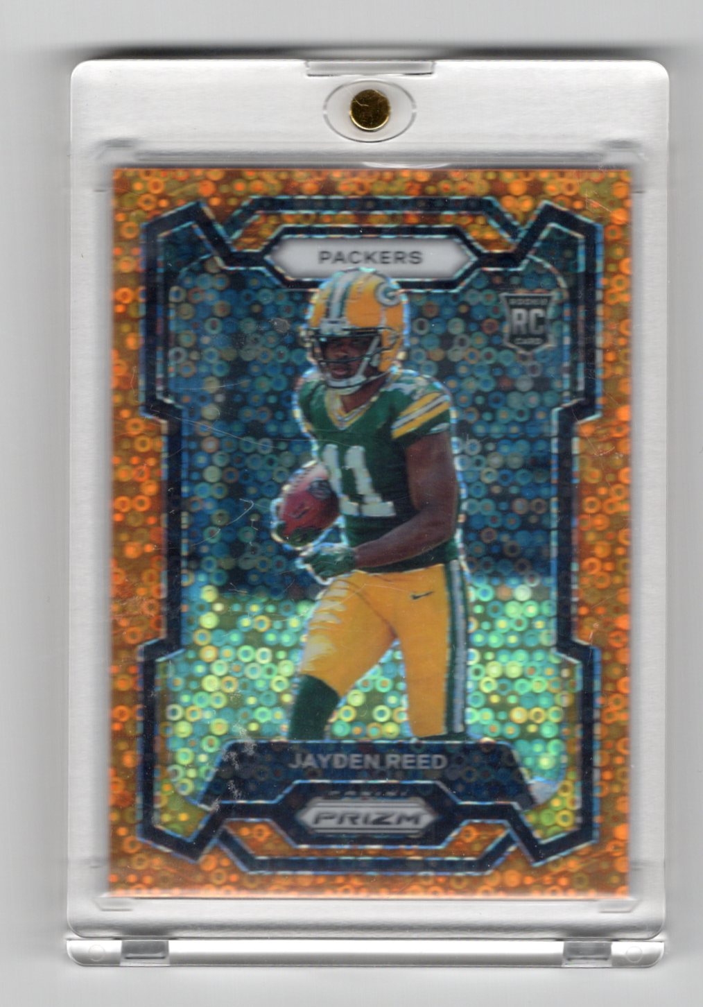 2023 Panini Prizm Jayden Reed Card Disco Green Bay Packers #334