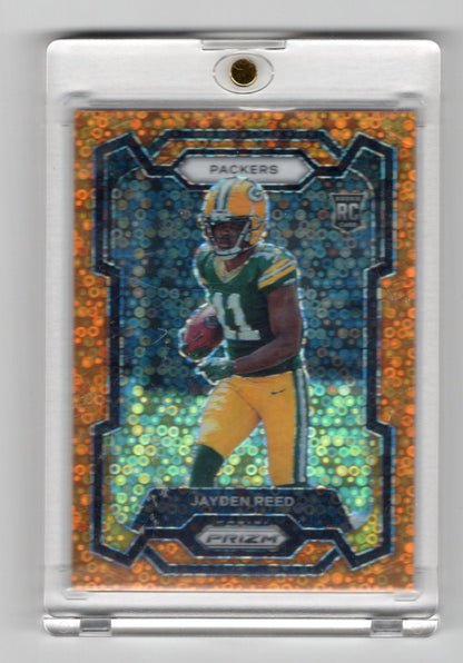 2023 Panini Prizm Jayden Reed Card Disco Green Bay Packers #334